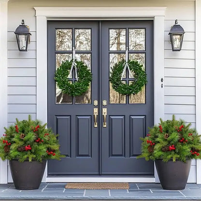 Pre-Lit Artificial Christmas Tree Urn Filler